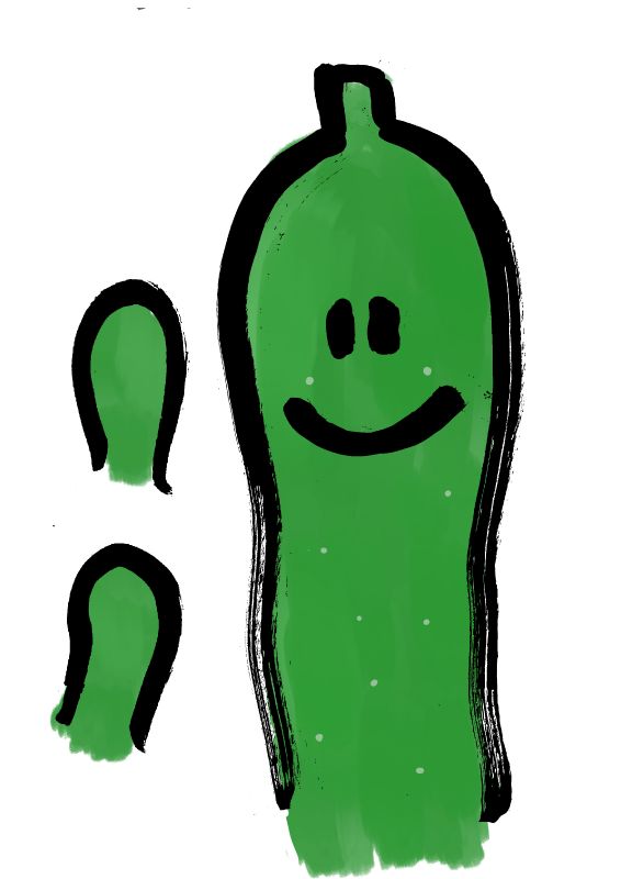 やさい筆イラスト大きゅうりキュウリ胡瓜001｜心にチクっとささるワードで作る「ちくわPOP（ちくわぽっぷ）」｜農産物直売所やスーパーの青果売り場の活性化に！農に特化したPOPが無料!!