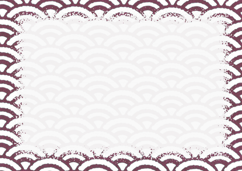 茶紫青海波に枠001｜心にチクっとささるワードで作る「ちくわPOP（ちくわぽっぷ）」｜農産物直売所やスーパーの青果売り場の活性化に！農に特化したPOPが無料!!