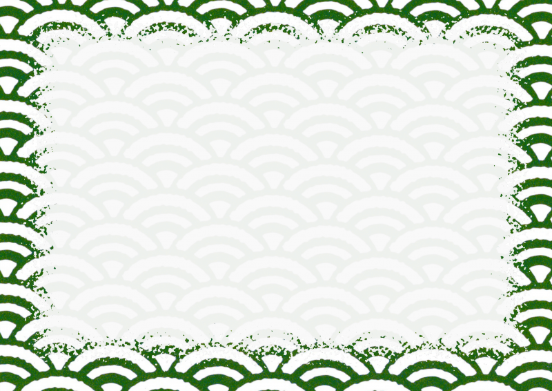 緑青海波に枠001｜心にチクっとささるワードで作る「ちくわPOP（ちくわぽっぷ）」｜農産物直売所やスーパーの青果売り場の活性化に！農に特化したPOPが無料!!