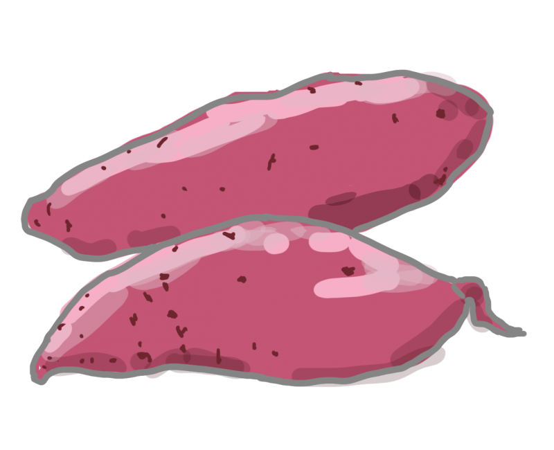 さつまいも001｜心にチクっとささるワードで作る「ちくわPOP（ちくわぽっぷ）」｜農産物直売所やスーパーの青果売り場の活性化に！農に特化したPOPが無料!!