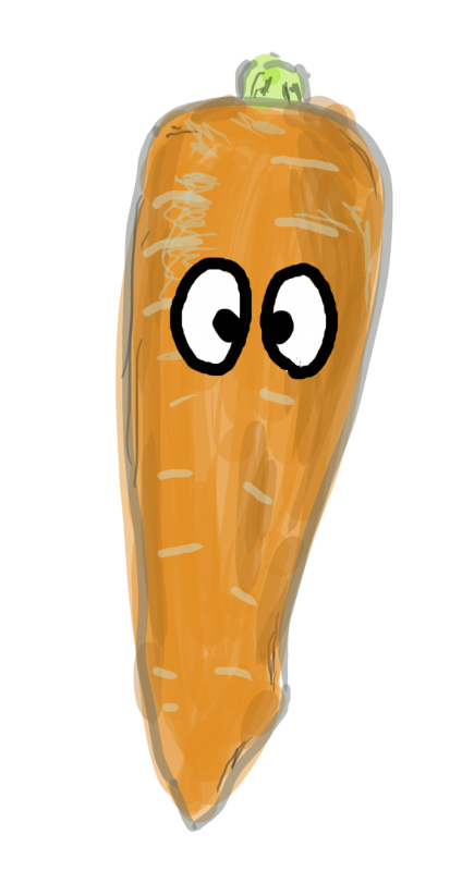 にんじん　めだま001｜心にチクっとささるワードで作る「ちくわPOP（ちくわぽっぷ）」｜農産物直売所やスーパーの青果売り場の活性化に！農に特化したPOPが無料!!