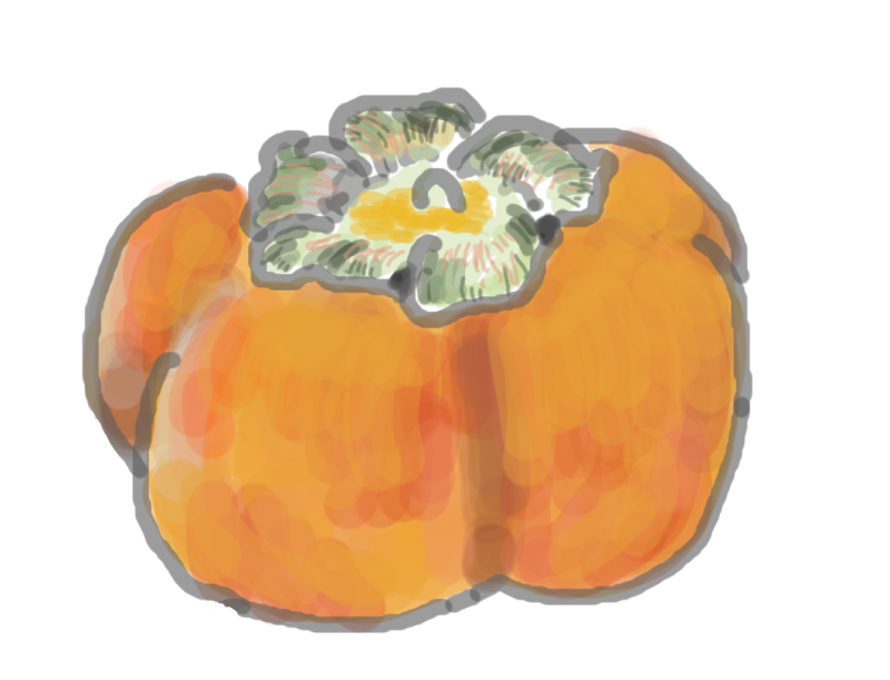 次郎柿　001｜心にチクっとささるワードで作る「ちくわPOP（ちくわぽっぷ）」｜農産物直売所やスーパーの青果売り場の活性化に！農に特化したPOPが無料!!