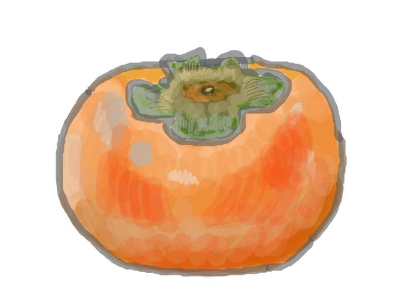 富有柿　001｜心にチクっとささるワードで作る「ちくわPOP（ちくわぽっぷ）」｜農産物直売所やスーパーの青果売り場の活性化に！農に特化したPOPが無料!!