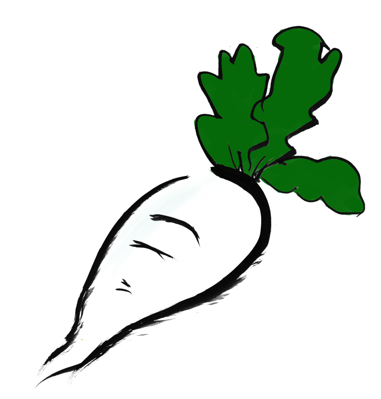 だいこん001｜心にチクっとささるワードで作る「ちくわPOP（ちくわぽっぷ）」｜農産物直売所やスーパーの青果売り場の活性化に！農に特化したPOPが無料!!