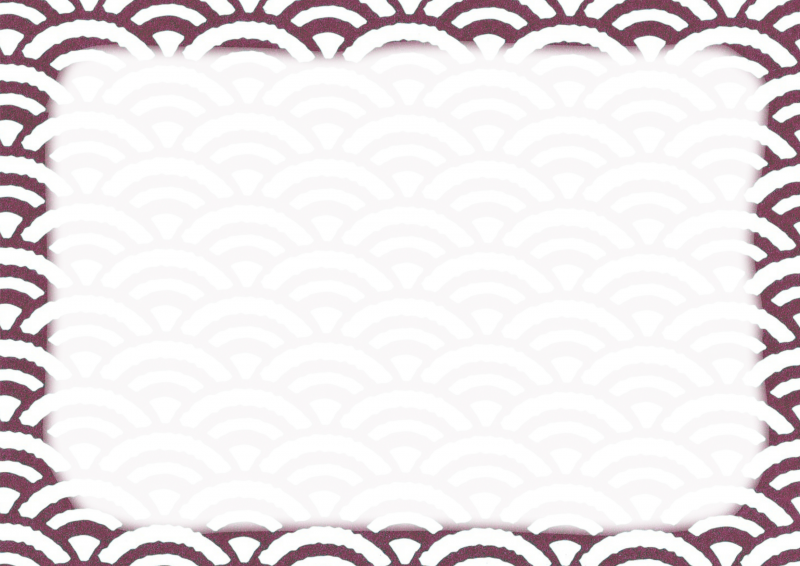 茶紫青海波に枠002｜心にチクっとささるワードで作る「ちくわPOP（ちくわぽっぷ）」｜農産物直売所やスーパーの青果売り場の活性化に！農に特化したPOPが無料!!