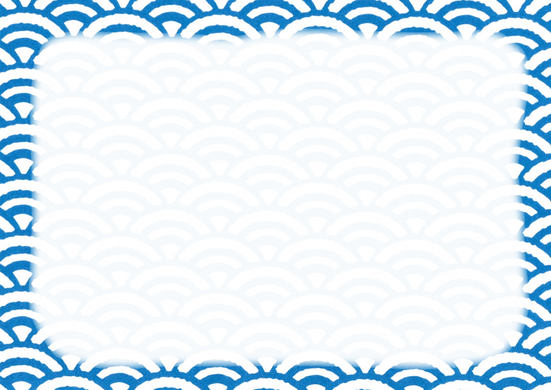 藍色青海波に枠002｜心にチクっとささるワードで作る「ちくわPOP（ちくわぽっぷ）」｜農産物直売所やスーパーの青果売り場の活性化に！農に特化したPOPが無料!!