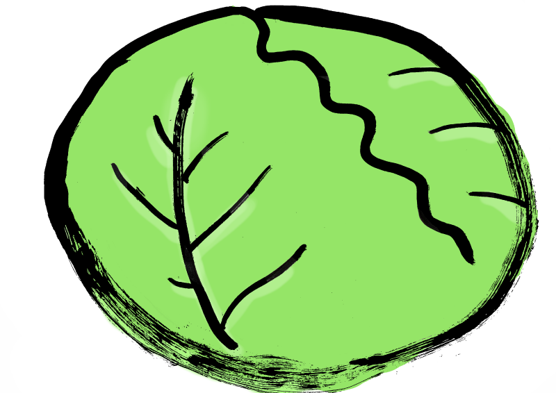 キャベツ　png 002｜心にチクっとささるワードで作る「ちくわPOP（ちくわぽっぷ）」｜農産物直売所やスーパーの青果売り場の活性化に！農に特化したPOPが無料!!