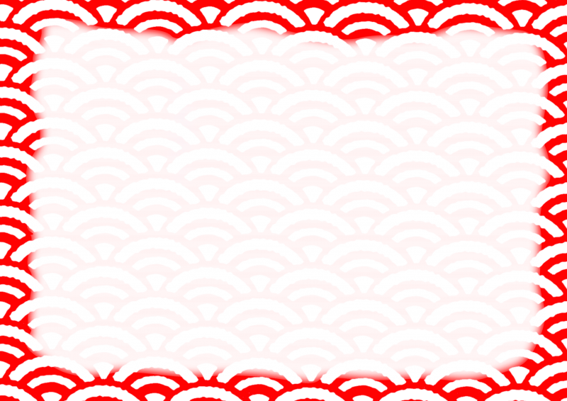 赤　青海波に枠003｜心にチクっとささるワードで作る「ちくわPOP（ちくわぽっぷ）」｜農産物直売所やスーパーの青果売り場の活性化に！農に特化したPOPが無料!!