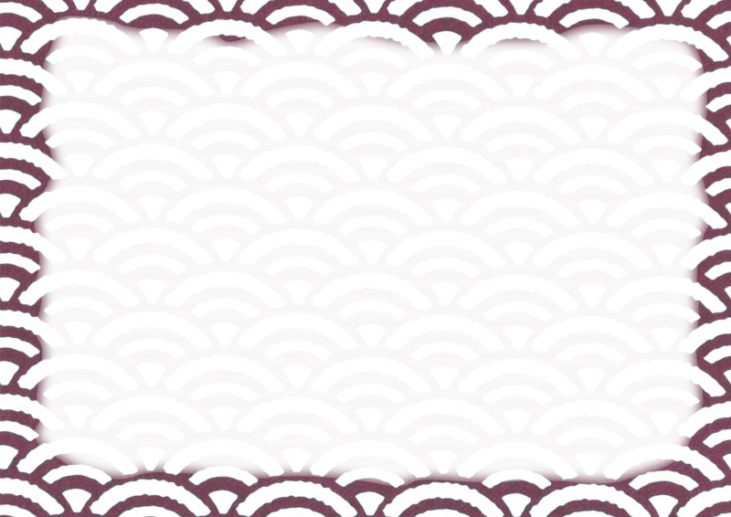 茶紫青海波に枠003｜心にチクっとささるワードで作る「ちくわPOP（ちくわぽっぷ）」｜農産物直売所やスーパーの青果売り場の活性化に！農に特化したPOPが無料!!