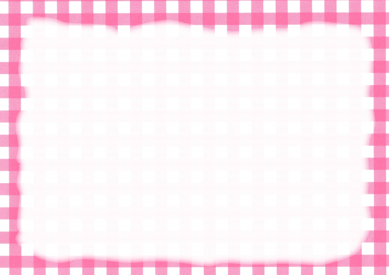 桃チェック柄に枠003｜心にチクっとささるワードで作る「ちくわPOP（ちくわぽっぷ）」｜農産物直売所やスーパーの青果売り場の活性化に！農に特化したPOPが無料!!