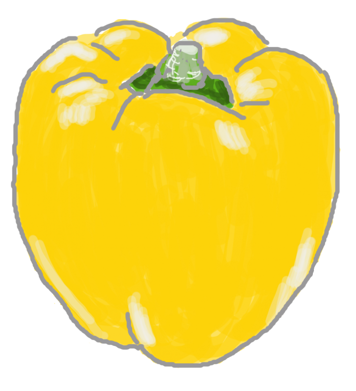 パプリカ　004｜心にチクっとささるワードで作る「ちくわPOP（ちくわぽっぷ）」｜農産物直売所やスーパーの青果売り場の活性化に！農に特化したPOPが無料!!