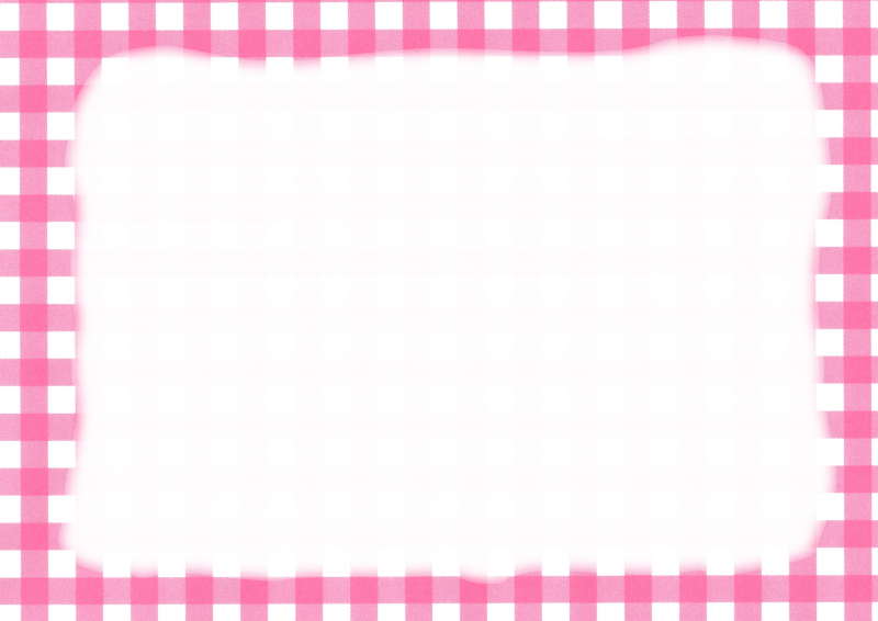 桃チェック柄に枠006｜心にチクっとささるワードで作る「ちくわPOP（ちくわぽっぷ）」｜農産物直売所やスーパーの青果売り場の活性化に！農に特化したPOPが無料!!