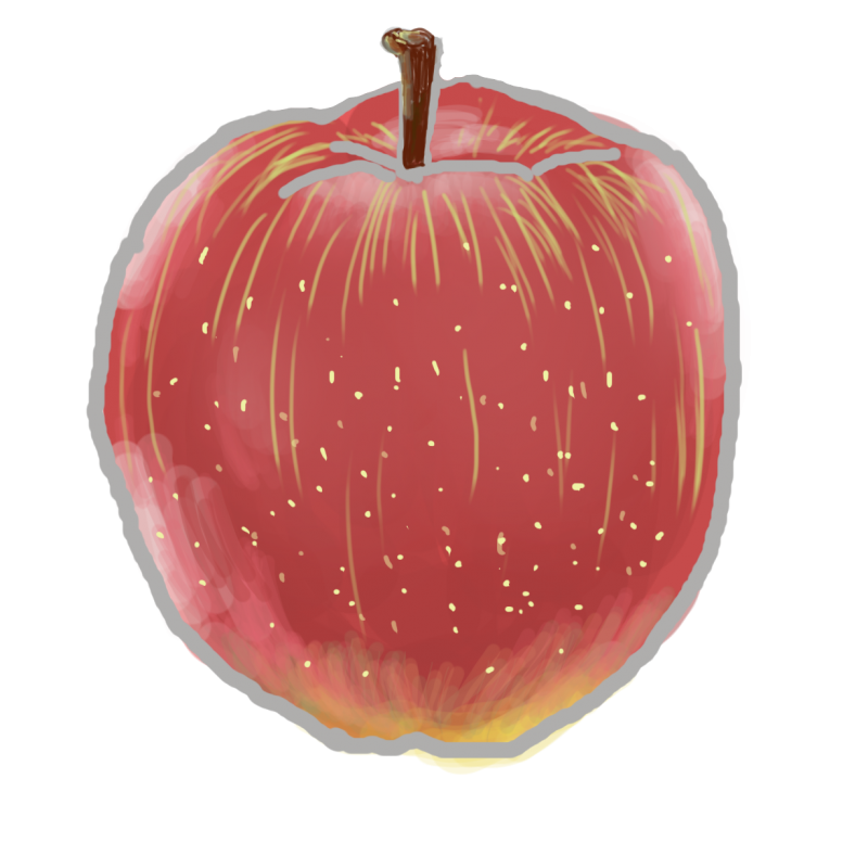 りんご　006｜心にチクっとささるワードで作る「ちくわPOP（ちくわぽっぷ）」｜農産物直売所やスーパーの青果売り場の活性化に！農に特化したPOPが無料!!