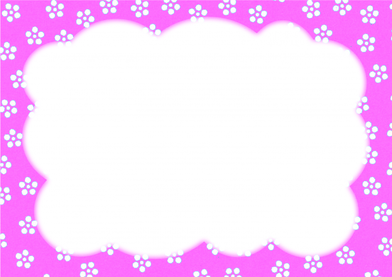 ピンク梅小紋に枠007｜心にチクっとささるワードで作る「ちくわPOP（ちくわぽっぷ）」｜農産物直売所やスーパーの青果売り場の活性化に！農に特化したPOPが無料!!