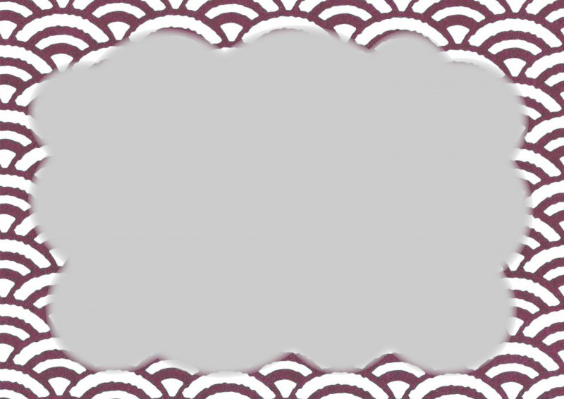 茶紫青海波に枠007｜心にチクっとささるワードで作る「ちくわPOP（ちくわぽっぷ）」｜農産物直売所やスーパーの青果売り場の活性化に！農に特化したPOPが無料!!