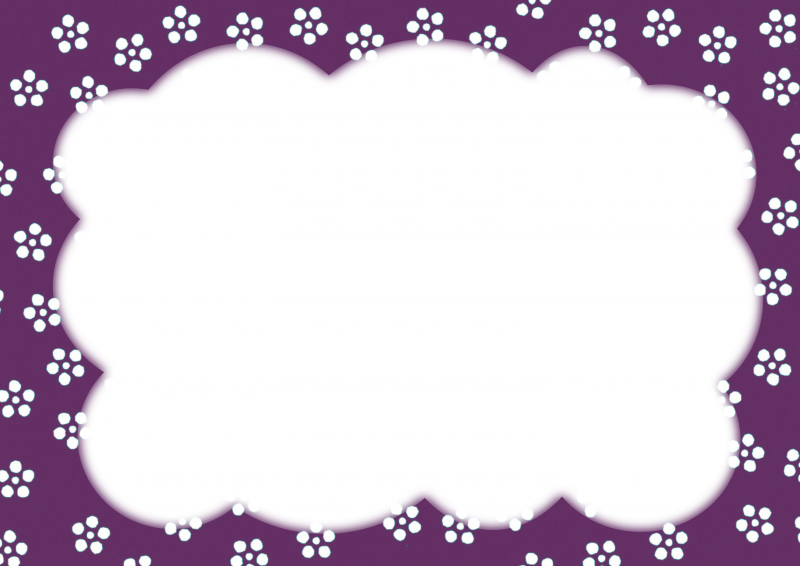 濃紫梅小紋に枠007｜心にチクっとささるワードで作る「ちくわPOP（ちくわぽっぷ）」｜農産物直売所やスーパーの青果売り場の活性化に！農に特化したPOPが無料!!