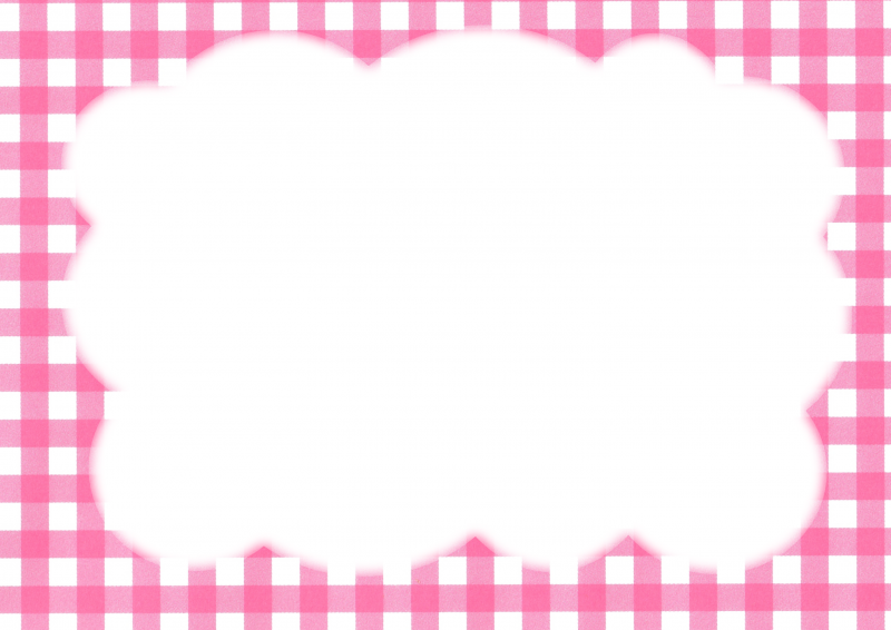 桃チェック柄に枠008｜心にチクっとささるワードで作る「ちくわPOP（ちくわぽっぷ）」｜農産物直売所やスーパーの青果売り場の活性化に！農に特化したPOPが無料!!