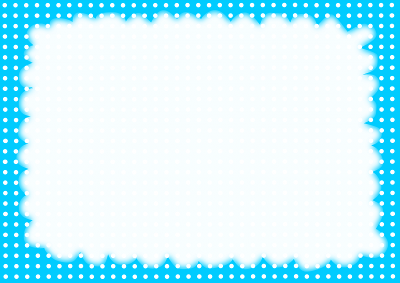 水色水玉に枠009｜心にチクっとささるワードで作る「ちくわPOP（ちくわぽっぷ）」｜農産物直売所やスーパーの青果売り場の活性化に！農に特化したPOPが無料!!