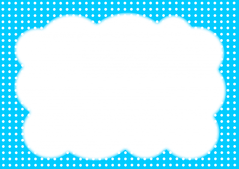 水色水玉に枠012｜心にチクっとささるワードで作る「ちくわPOP（ちくわぽっぷ）」｜農産物直売所やスーパーの青果売り場の活性化に！農に特化したPOPが無料!!