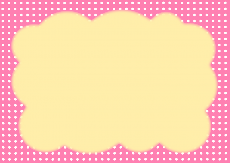 ピンク水玉に枠013｜心にチクっとささるワードで作る「ちくわPOP（ちくわぽっぷ）」｜農産物直売所やスーパーの青果売り場の活性化に！農に特化したPOPが無料!!