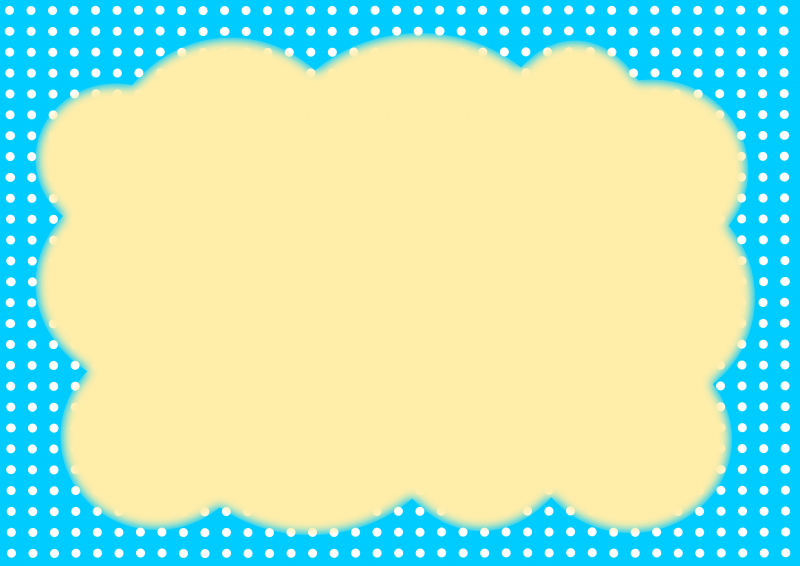 水色水玉に枠013｜心にチクっとささるワードで作る「ちくわPOP（ちくわぽっぷ）」｜農産物直売所やスーパーの青果売り場の活性化に！農に特化したPOPが無料!!