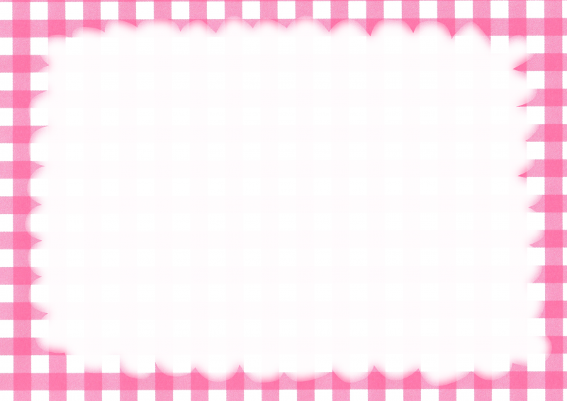 桃チェック柄に枠013｜心にチクっとささるワードで作る「ちくわPOP（ちくわぽっぷ）」｜農産物直売所やスーパーの青果売り場の活性化に！農に特化したPOPが無料!!