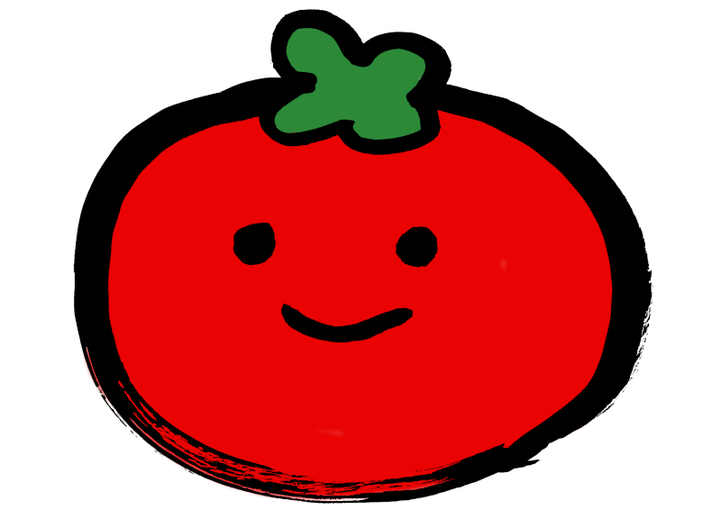 トマト　筆　大　001｜心にチクっとささるワードで作る「ちくわPOP（ちくわぽっぷ）」｜農産物直売所やスーパーの青果売り場の活性化に！農に特化したPOPが無料!!