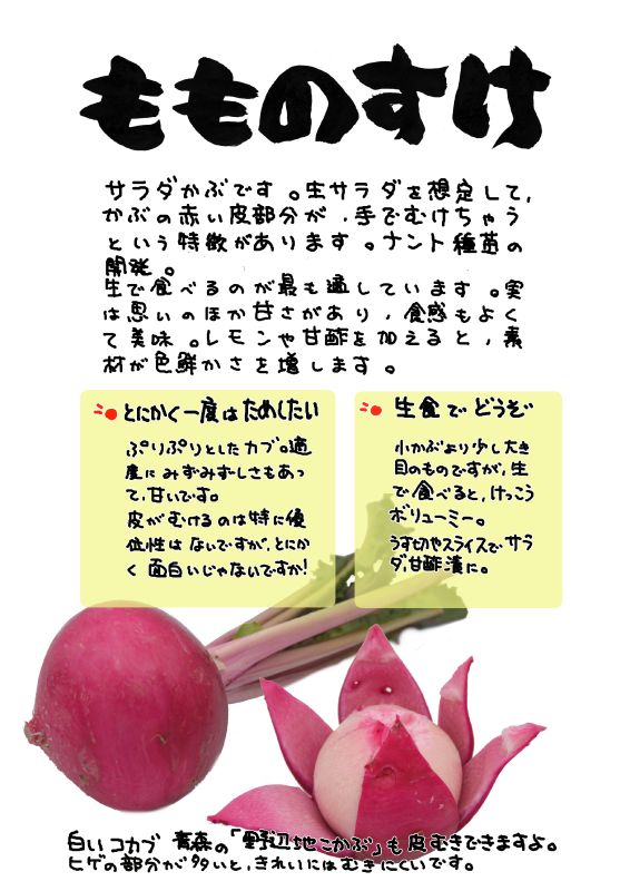 もものすけ｜心にチクっとささるワードで作る「ちくわPOP（ちくわぽっぷ）」｜農産物直売所やスーパーの青果売り場の活性化に！農に特化したPOPが無料!!