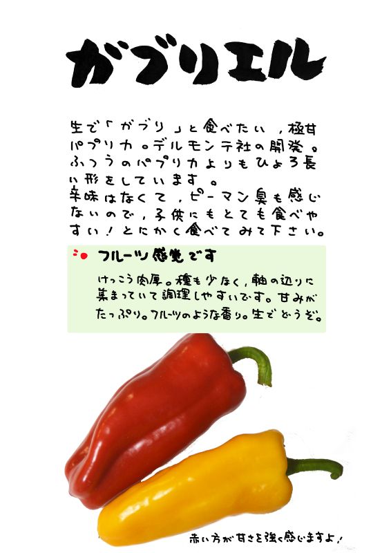 ガブリエル｜心にチクっとささるワードで作る「ちくわPOP（ちくわぽっぷ）」｜農産物直売所やスーパーの青果売り場の活性化に！農に特化したPOPが無料!!