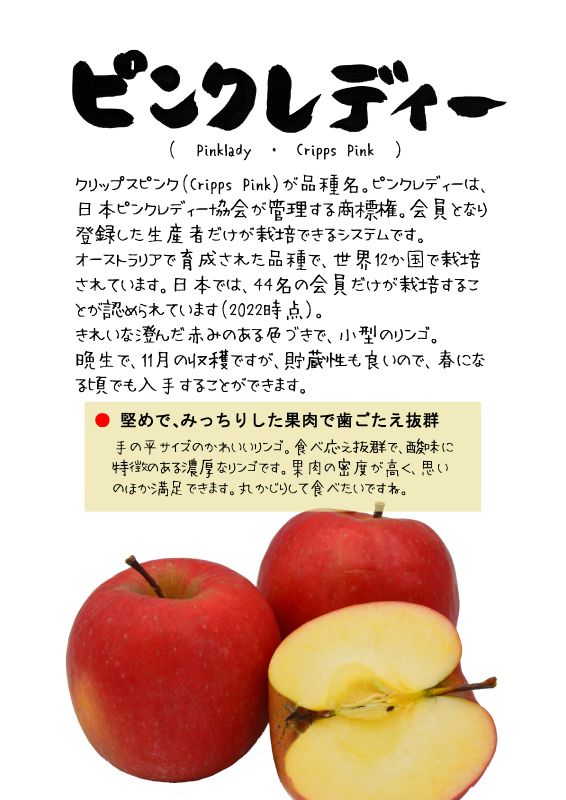 ピンクレディー　Pinklady  クリップスピンク TX｜心にチクっとささるワードで作る「ちくわPOP（ちくわぽっぷ）」｜農産物直売所やスーパーの青果売り場の活性化に！農に特化したPOPが無料!!