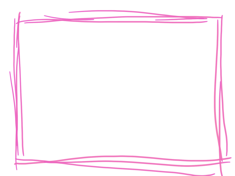 細いピンク　枠線　四角枠｜心にチクっとささるワードで作る「ちくわPOP（ちくわぽっぷ）」｜農産物直売所やスーパーの青果売り場の活性化に！農に特化したPOPが無料!!