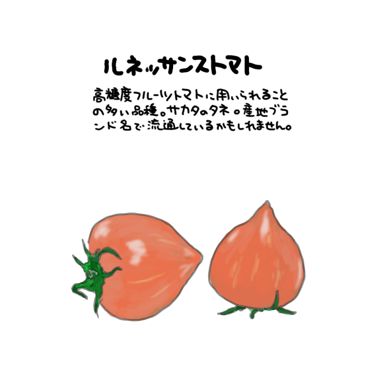ルネッサンストマト　サカタRenaissanceTomato｜心にチクっとささるワードで作る「ちくわPOP（ちくわぽっぷ）」｜農産物直売所やスーパーの青果売り場の活性化に！農に特化したPOPが無料!!