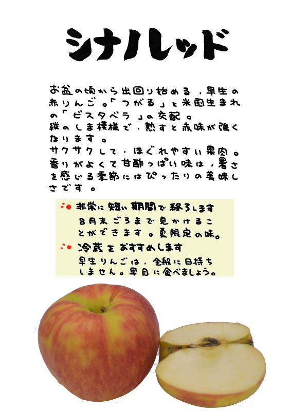 シナノレッド｜心にチクっとささるワードで作る「ちくわPOP（ちくわぽっぷ）」｜農産物直売所やスーパーの青果売り場の活性化に！農に特化したPOPが無料!!