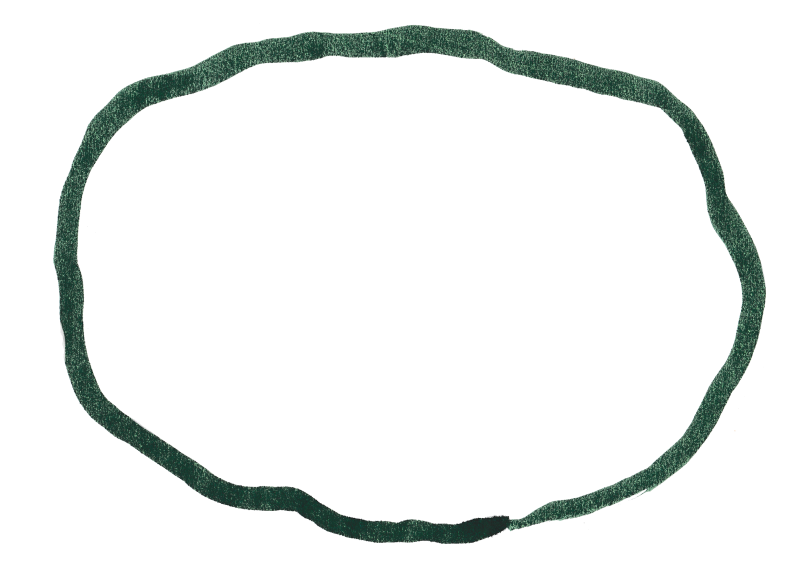 濃緑　楕円　筆｜心にチクっとささるワードで作る「ちくわPOP（ちくわぽっぷ）」｜農産物直売所やスーパーの青果売り場の活性化に！農に特化したPOPが無料!!