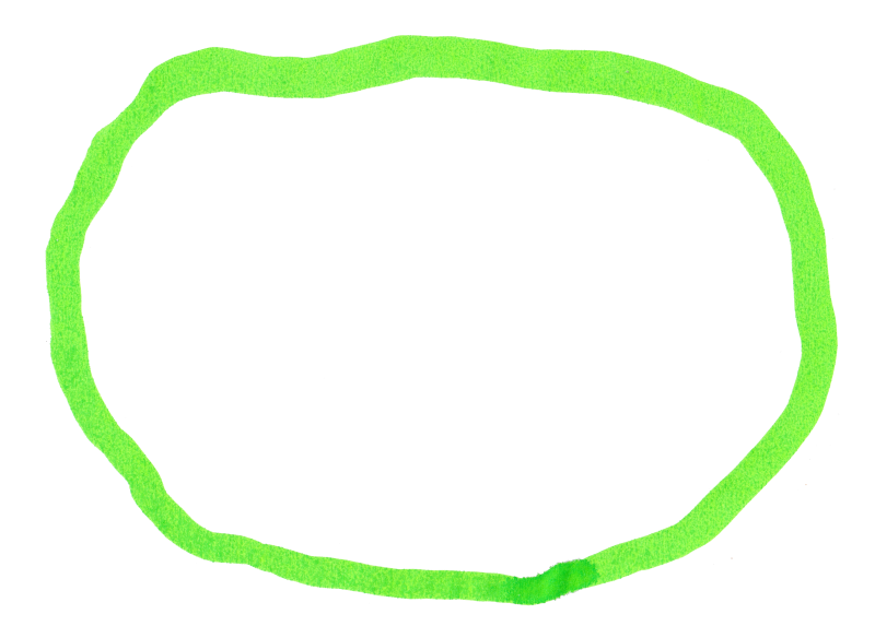 黄緑　楕円　筆｜心にチクっとささるワードで作る「ちくわPOP（ちくわぽっぷ）」｜農産物直売所やスーパーの青果売り場の活性化に！農に特化したPOPが無料!!