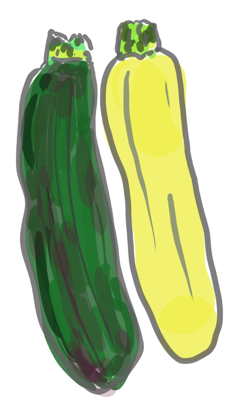 ズッキーニ　緑　黄｜心にチクっとささるワードで作る「ちくわPOP（ちくわぽっぷ）」｜農産物直売所やスーパーの青果売り場の活性化に！農に特化したPOPが無料!!