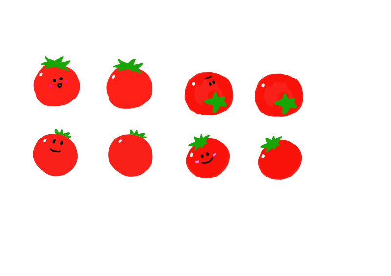 トマト　ミニトマト　赤｜心にチクっとささるワードで作る「ちくわPOP（ちくわぽっぷ）」｜農産物直売所やスーパーの青果売り場の活性化に！農に特化したPOPが無料!!