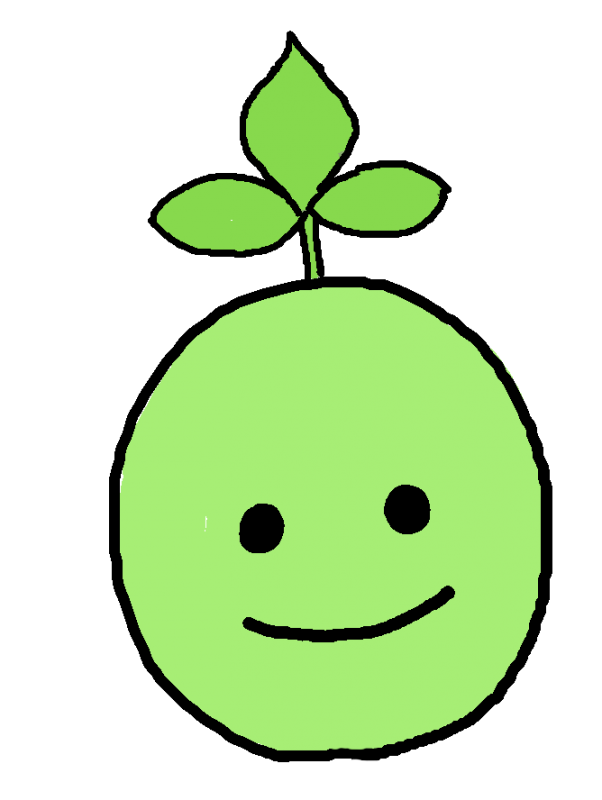 まめ豆マメダイズ大豆　イラスト　｜心にチクっとささるワードで作る「ちくわPOP（ちくわぽっぷ）」｜農産物直売所やスーパーの青果売り場の活性化に！農に特化したPOPが無料!!