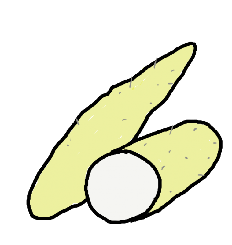 長いもナガイモながいも芋イラスト　｜心にチクっとささるワードで作る「ちくわPOP（ちくわぽっぷ）」｜農産物直売所やスーパーの青果売り場の活性化に！農に特化したPOPが無料!!