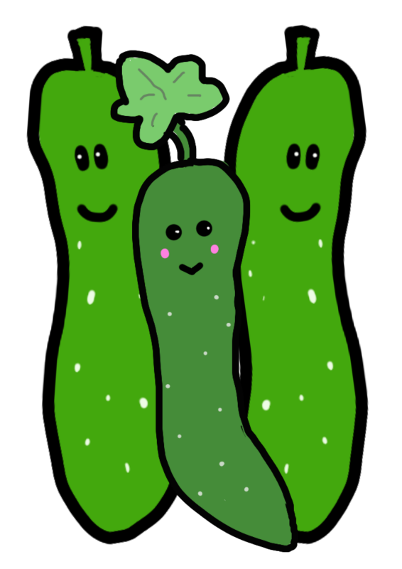 きゅうり　３人｜心にチクっとささるワードで作る「ちくわPOP（ちくわぽっぷ）」｜農産物直売所やスーパーの青果売り場の活性化に！農に特化したPOPが無料!!