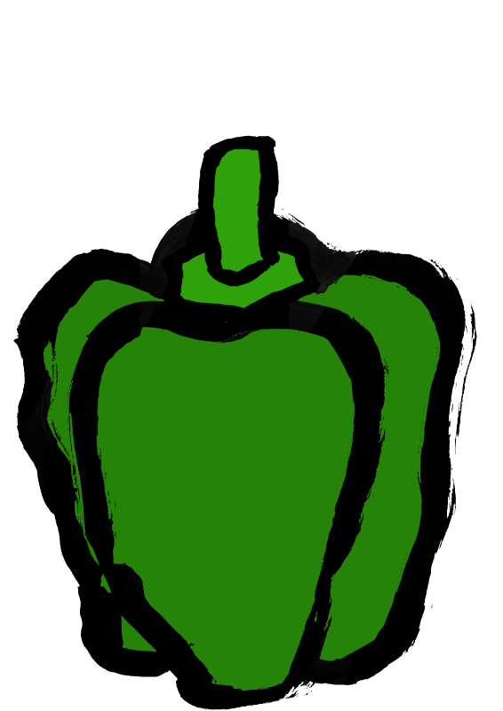 パプリカ　ピーマン　各色｜心にチクっとささるワードで作る「ちくわPOP（ちくわぽっぷ）」｜農産物直売所やスーパーの青果売り場の活性化に！農に特化したPOPが無料!!