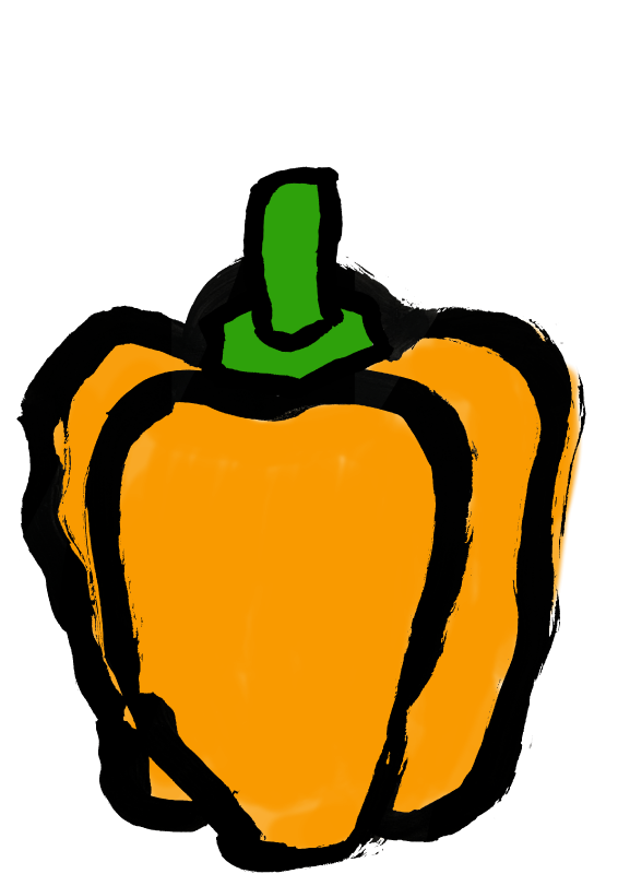 パプリカ　ピーマン　各色｜心にチクっとささるワードで作る「ちくわPOP（ちくわぽっぷ）」｜農産物直売所やスーパーの青果売り場の活性化に！農に特化したPOPが無料!!