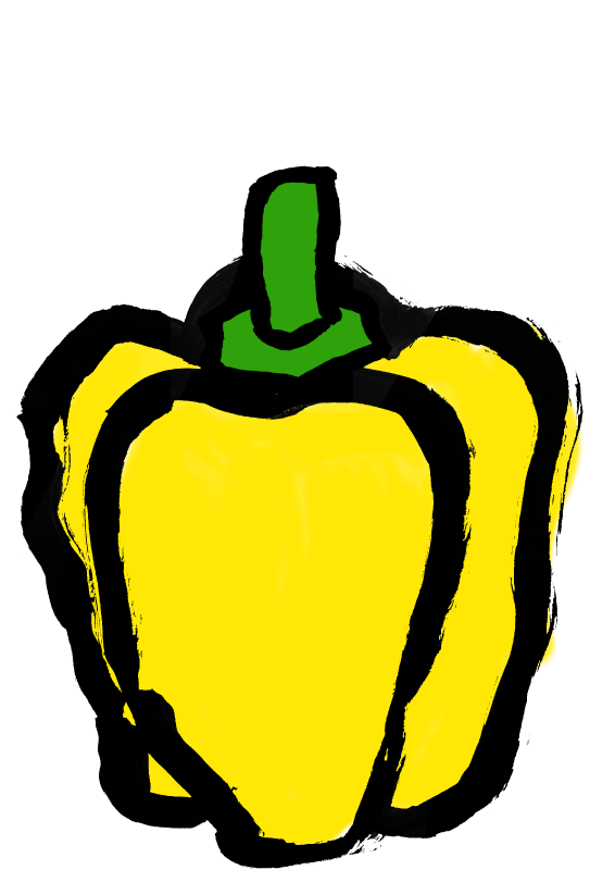 パプリカ　ピーマン　各色｜心にチクっとささるワードで作る「ちくわPOP（ちくわぽっぷ）」｜農産物直売所やスーパーの青果売り場の活性化に！農に特化したPOPが無料!!