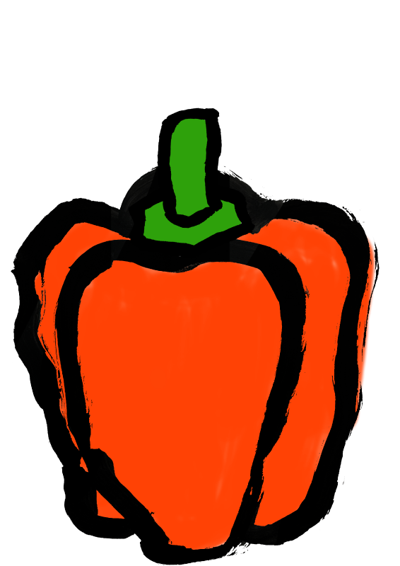 パプリカ　ピーマン　各色｜心にチクっとささるワードで作る「ちくわPOP（ちくわぽっぷ）」｜農産物直売所やスーパーの青果売り場の活性化に！農に特化したPOPが無料!!